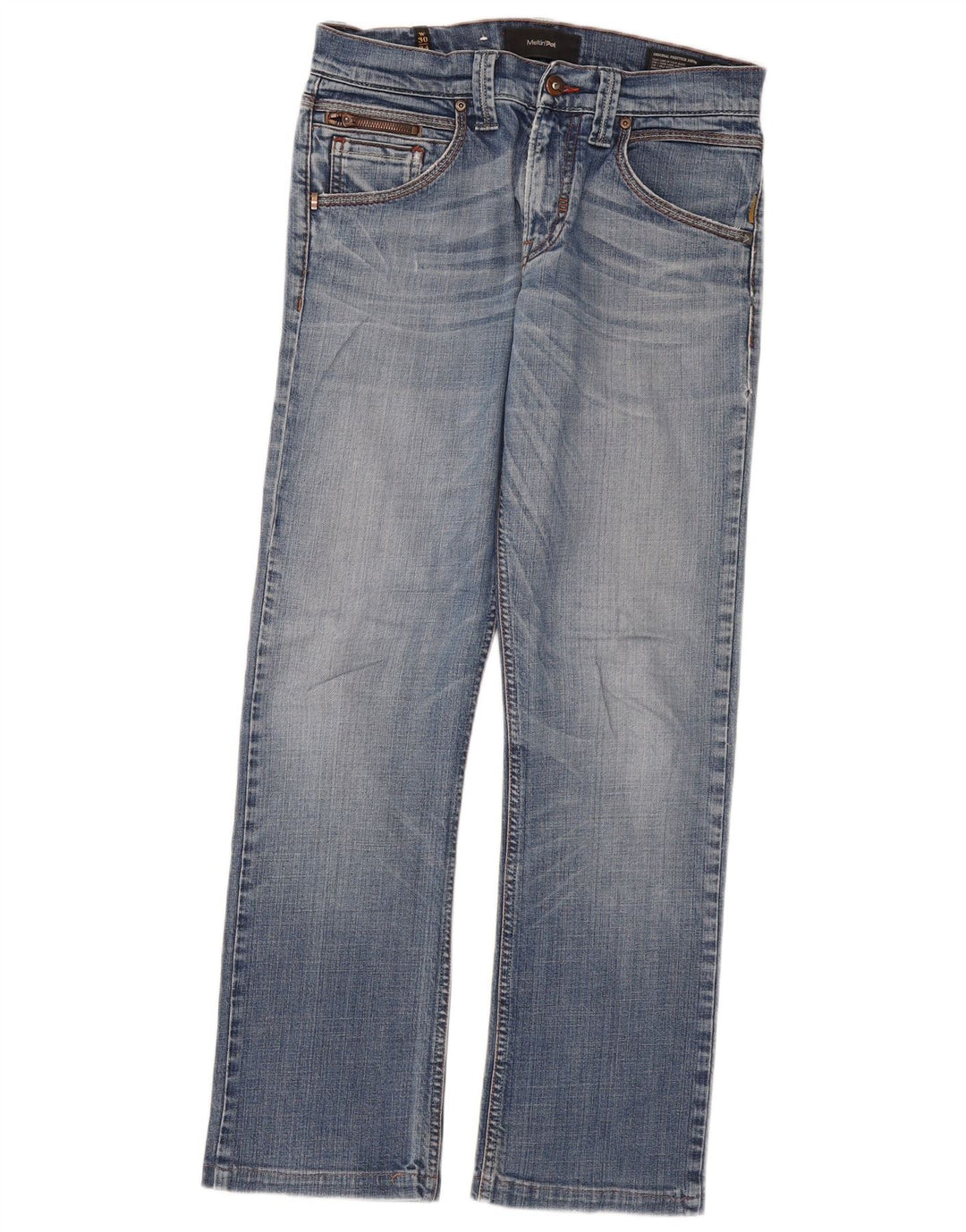 Meltin' Pot Herre Straight Jeans W30 L29 Blå Bomuld