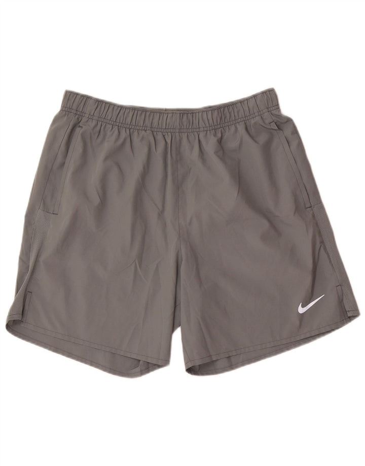 Nike Herre Dri Fit sportsshorts, store grå polyester