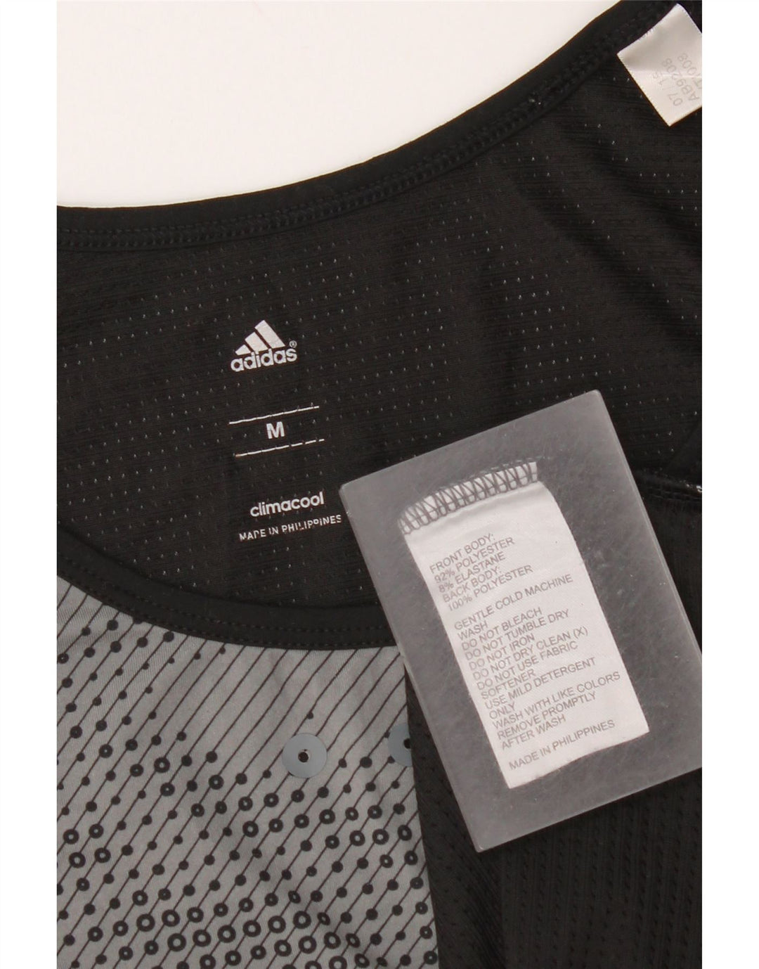 Adidas Herre Climacool Vest Top Medium Sort Stribet Polyester