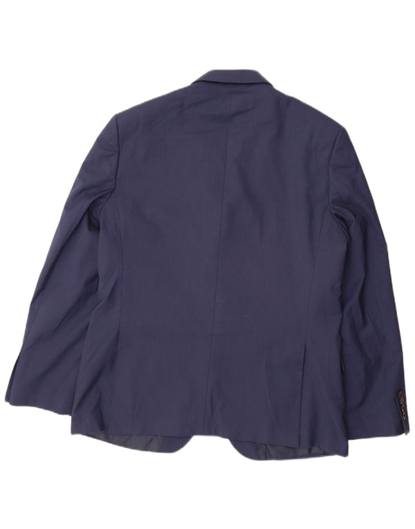 Marks & Spencer Herre 2-knaps blazerjakke UK 42 Stor marineblå polyester