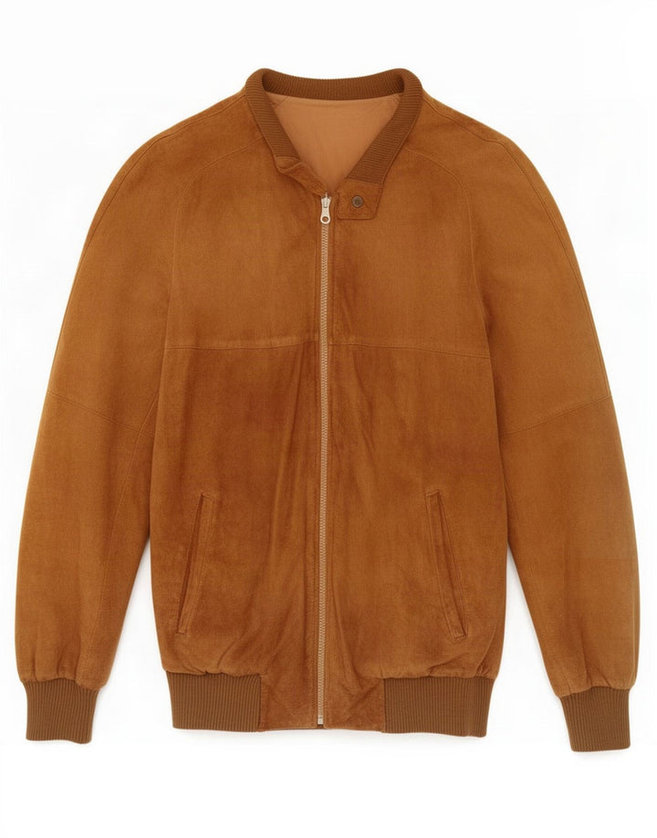 Anfor Herre Ruskind Bomber Jacket IT 50 Stor Brun