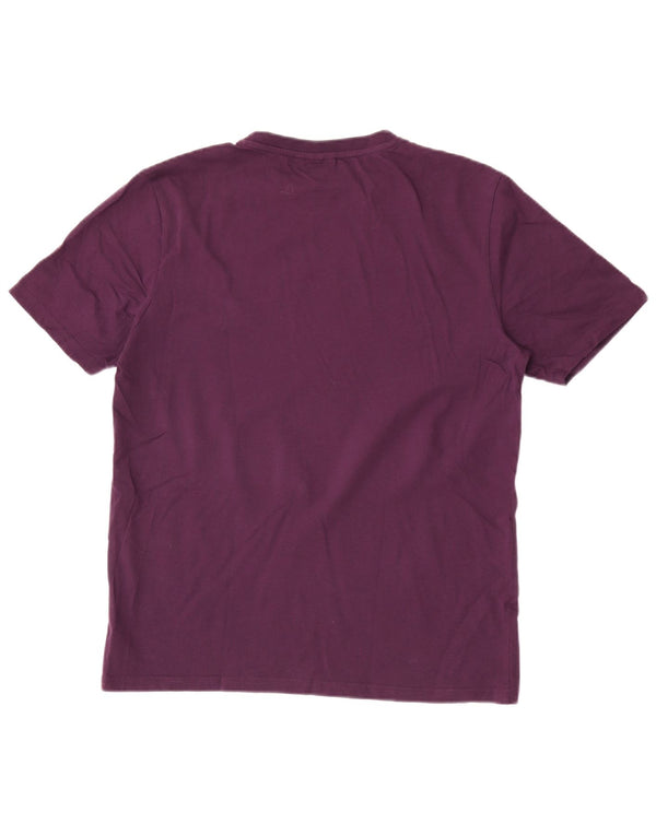 Ellesse Herre T-Shirt Top Medium Lilla Bomuld