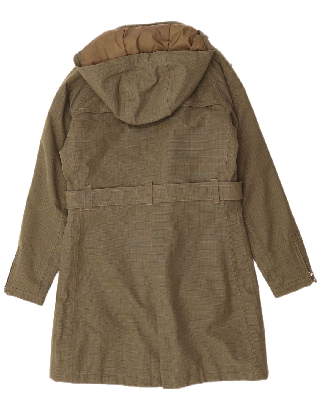 THE NORTH FACE Vindjakke med hætte til kvinder UK 14 Medium Green Check