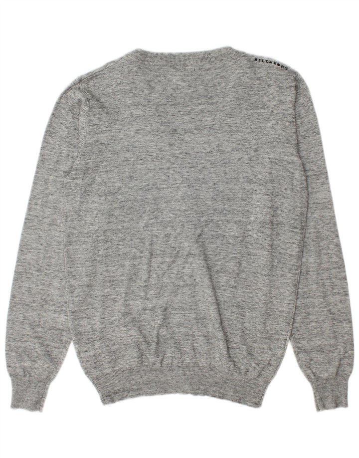 Billabong Herre cardigan sweater Medium Grey Flecked Bomuld