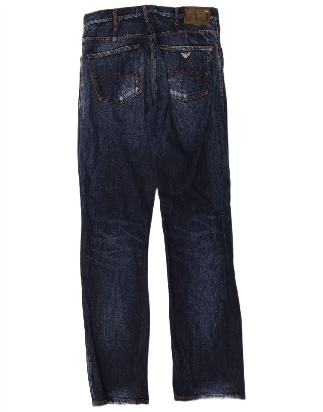 Armani Straight Jeans til mænd W32 L35 Marineblå