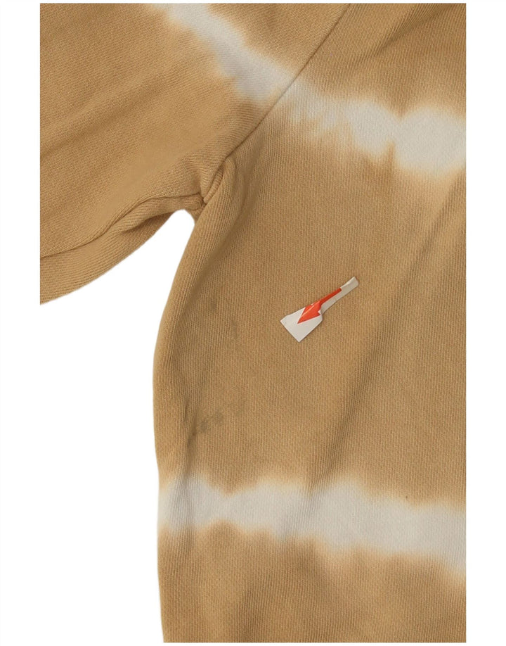 Marks & Spencer Dame Sweatshirt Jumper UK 12 Medium Beige Stribet Bomuld