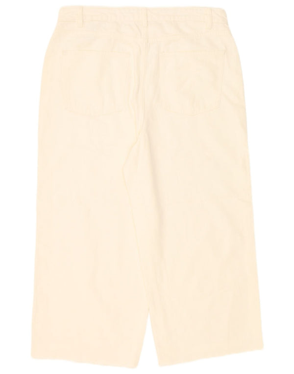 Marks & Spencer Dame Jeans med brede ben, DK 16 Large W36 L24 Off White