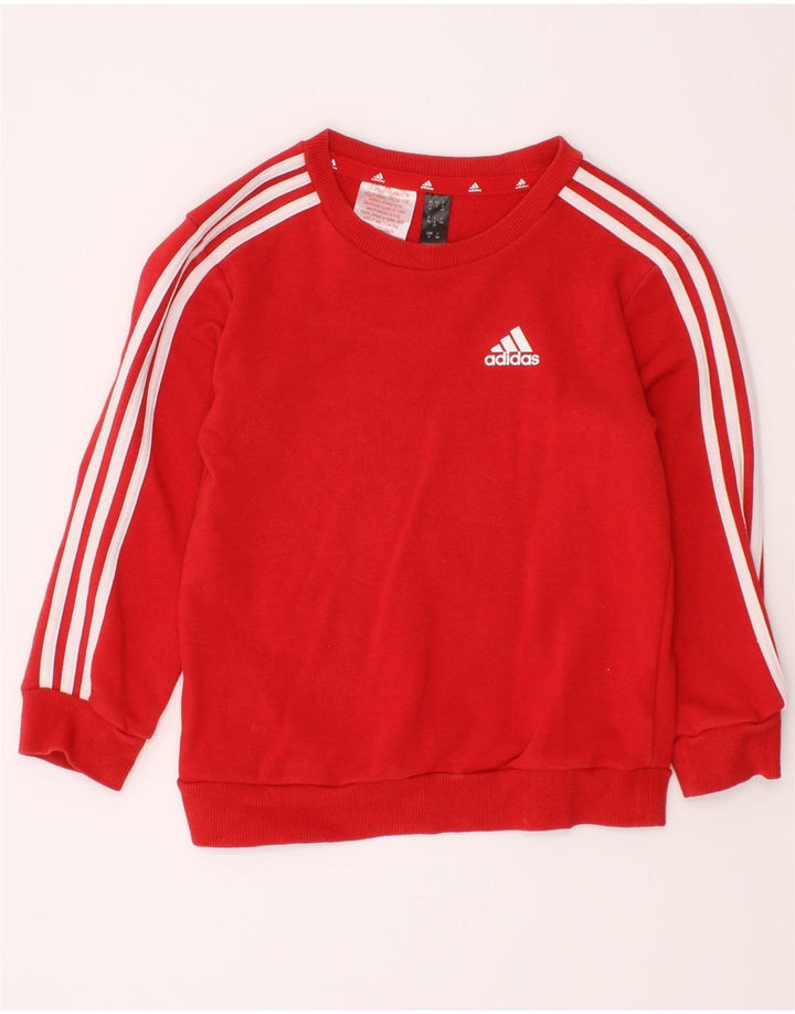Adidas Pige Sweatshirt Jumper 3-4 År Rød Bomuld