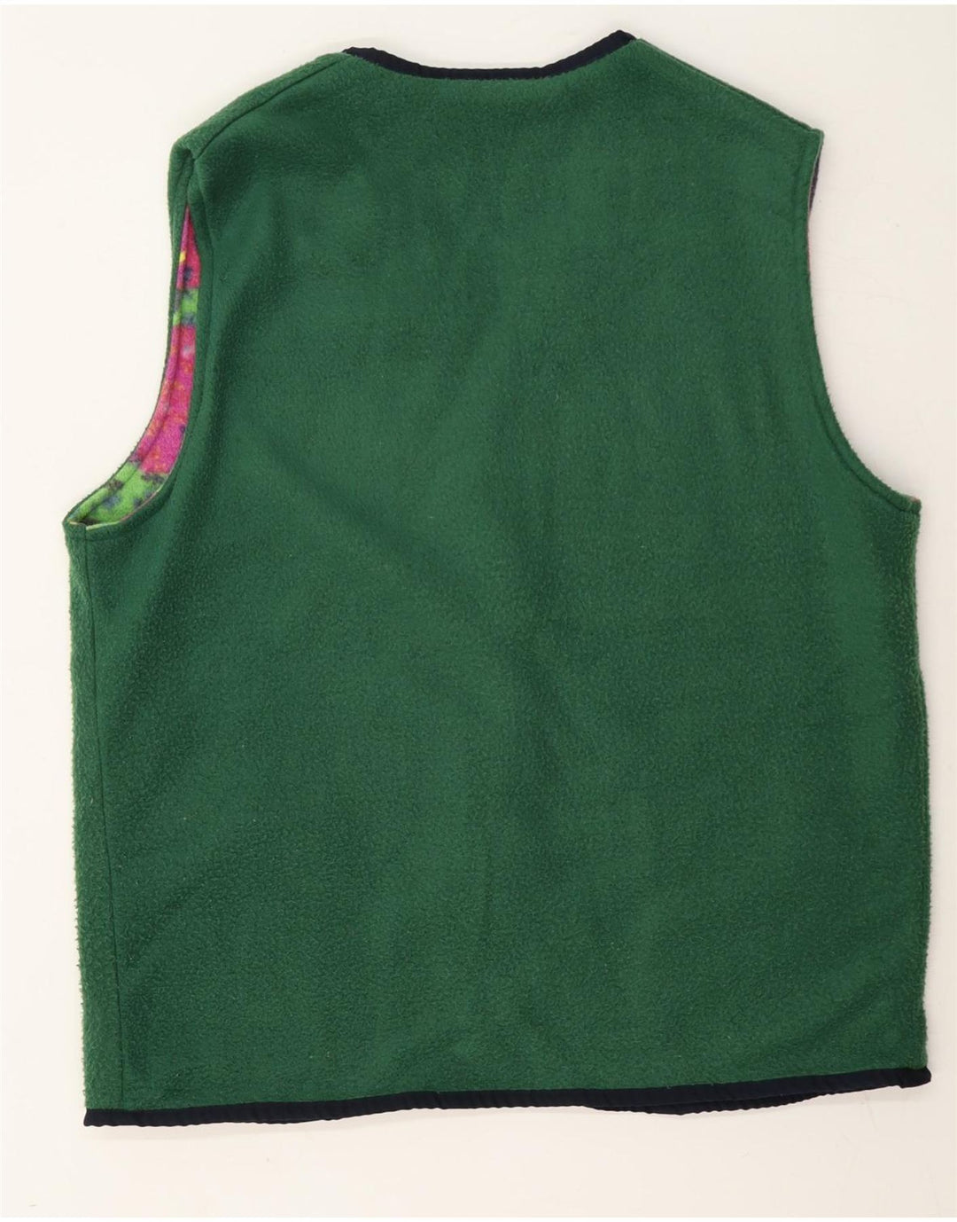 Rifle Herre Vendbar Fleece Gilet UK 40 Large Flerfarvet Patchwork