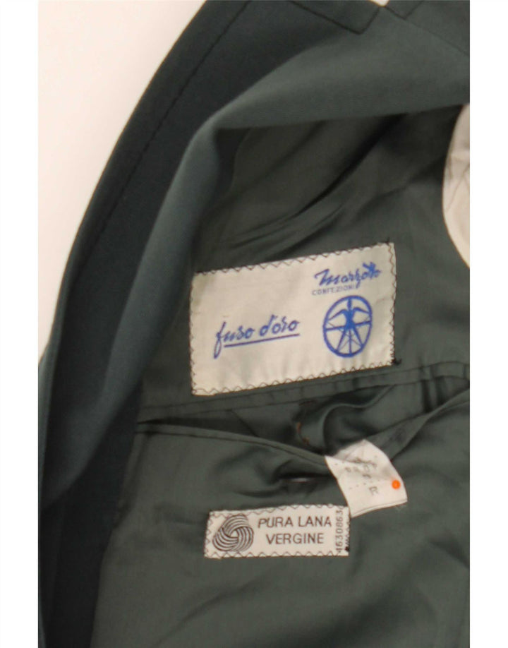 Marzotto Herre 2-knaps blazerjakke IT 48 Medium Green Virgin Wool