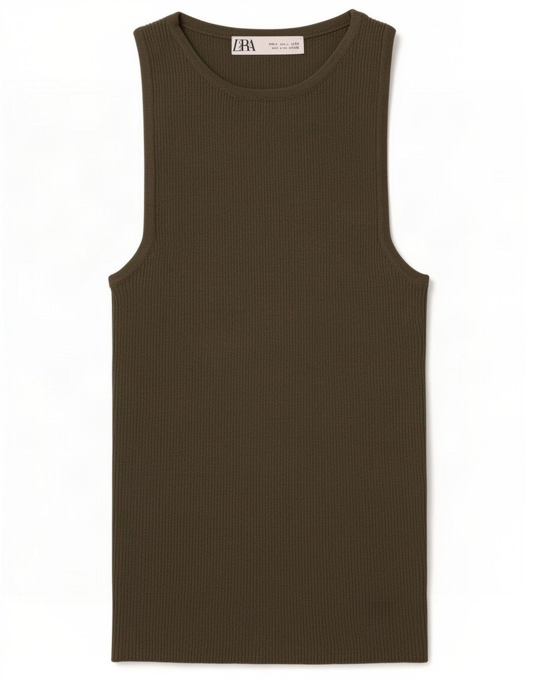 Zara Damevest Top UK 8 Small Khaki