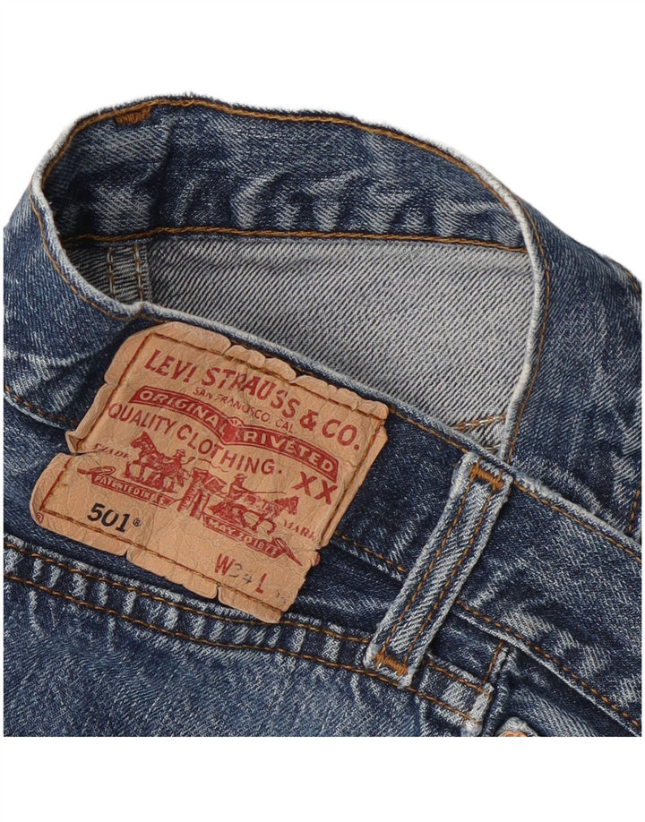 Levi's Herre 501 Straight Jeans W34 L30 Blå