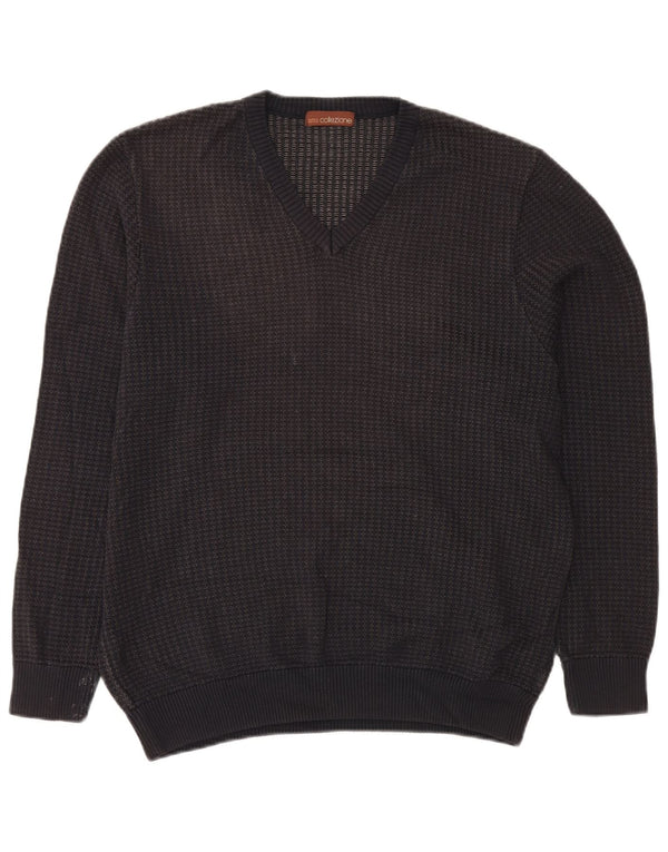 Marks & Spencer Herre V-hals sweater Medium Marineblå Akryl