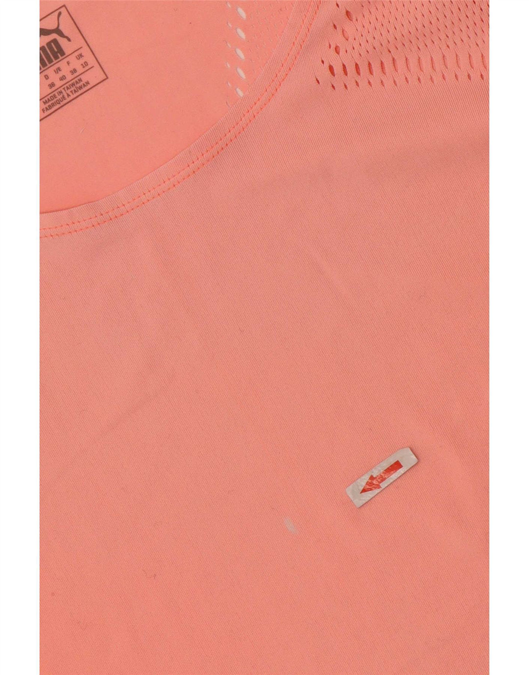 Puma T-Shirt Top UK 10 Small Orange