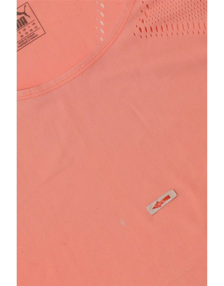 Puma T-Shirt Top UK 10 Small Orange