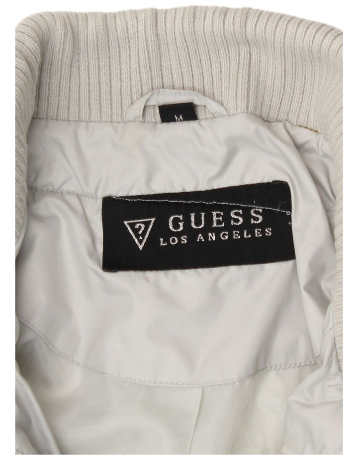 Guess Quiltet overfrakke til kvinder UK 14 Medium White Polyester