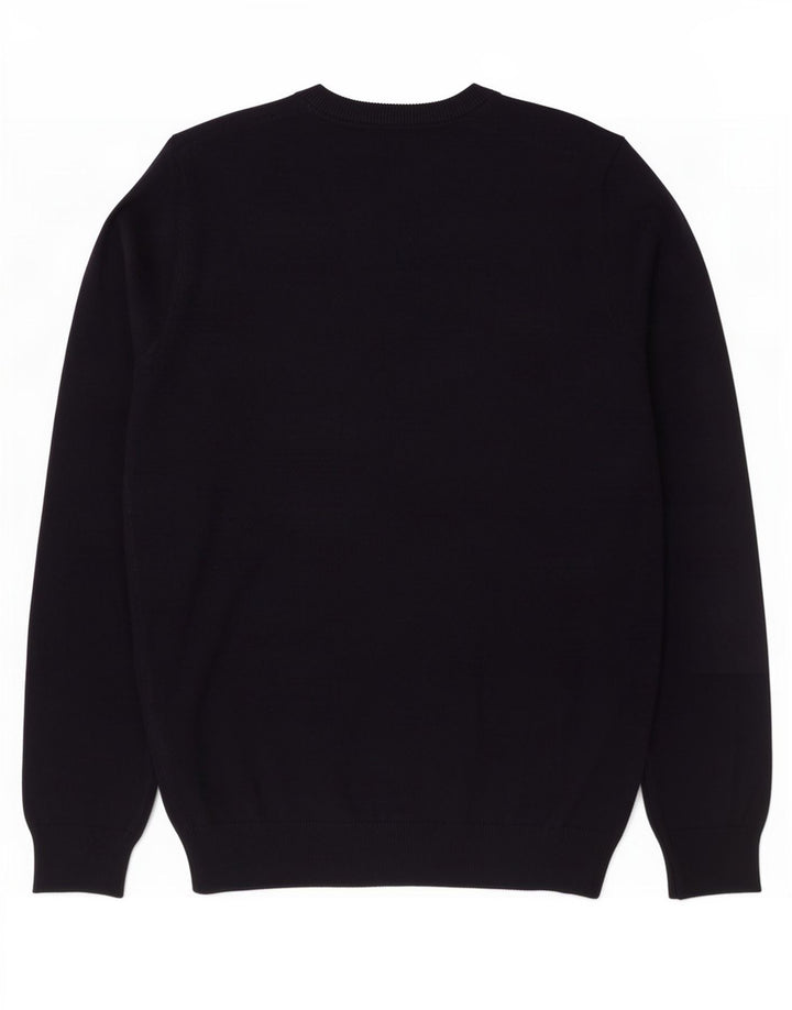 Marks & Spencer Herre sweater med rund hals, medium marineblå bomuld