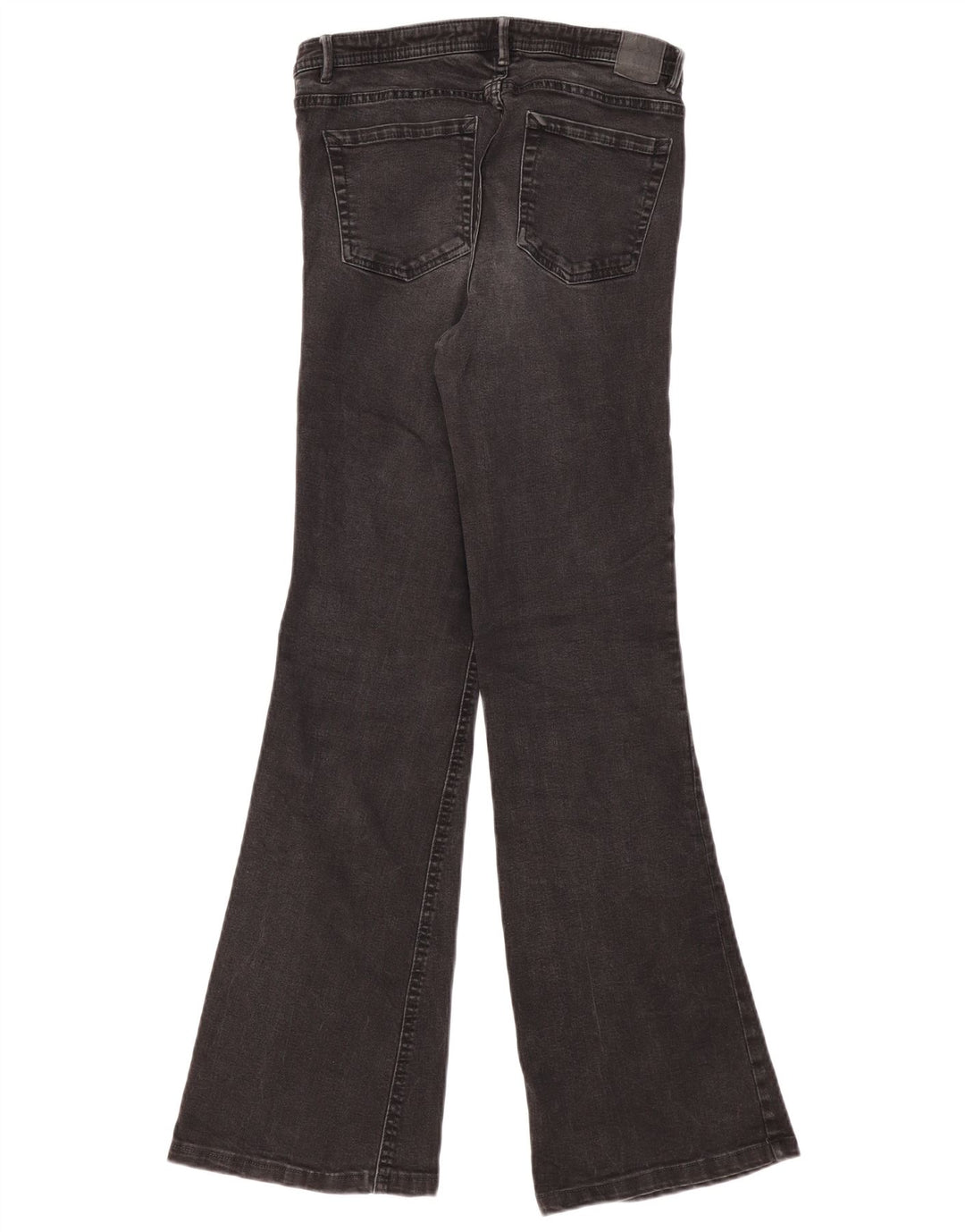 ZARA Dame Flared Jeans EU 38 Small W28 L29 Sort