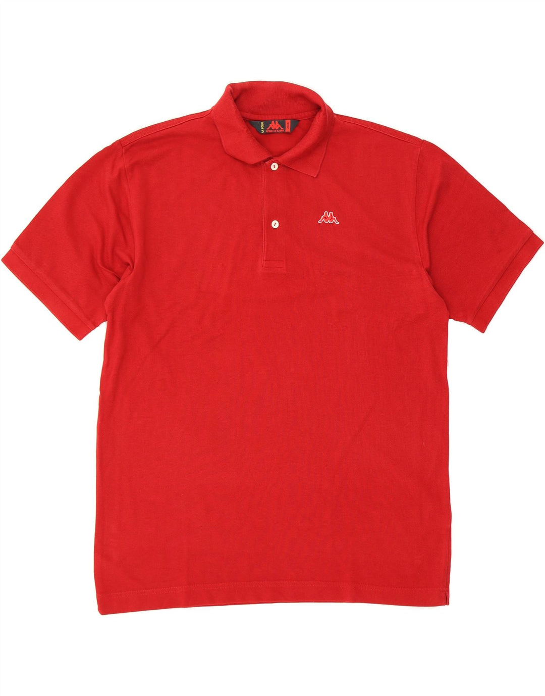 KAPPA Mens Polo Shirt Large Red Cotton Vintage Kappa and Second-Hand Kappa from Messina Hembry 