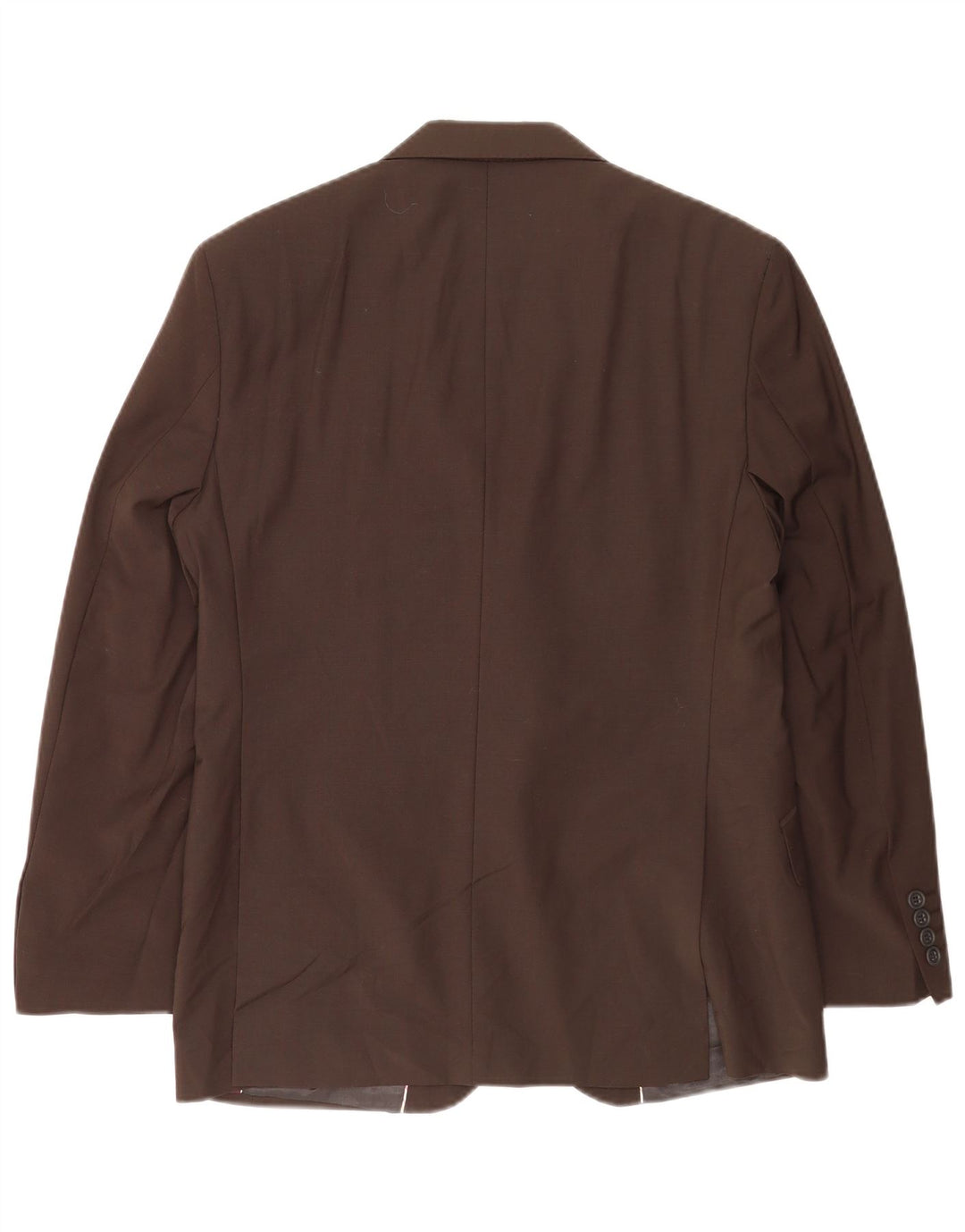 Marks & Spencer Herre 2-knaps blazerjakke UK 38 Medium Brun Uld