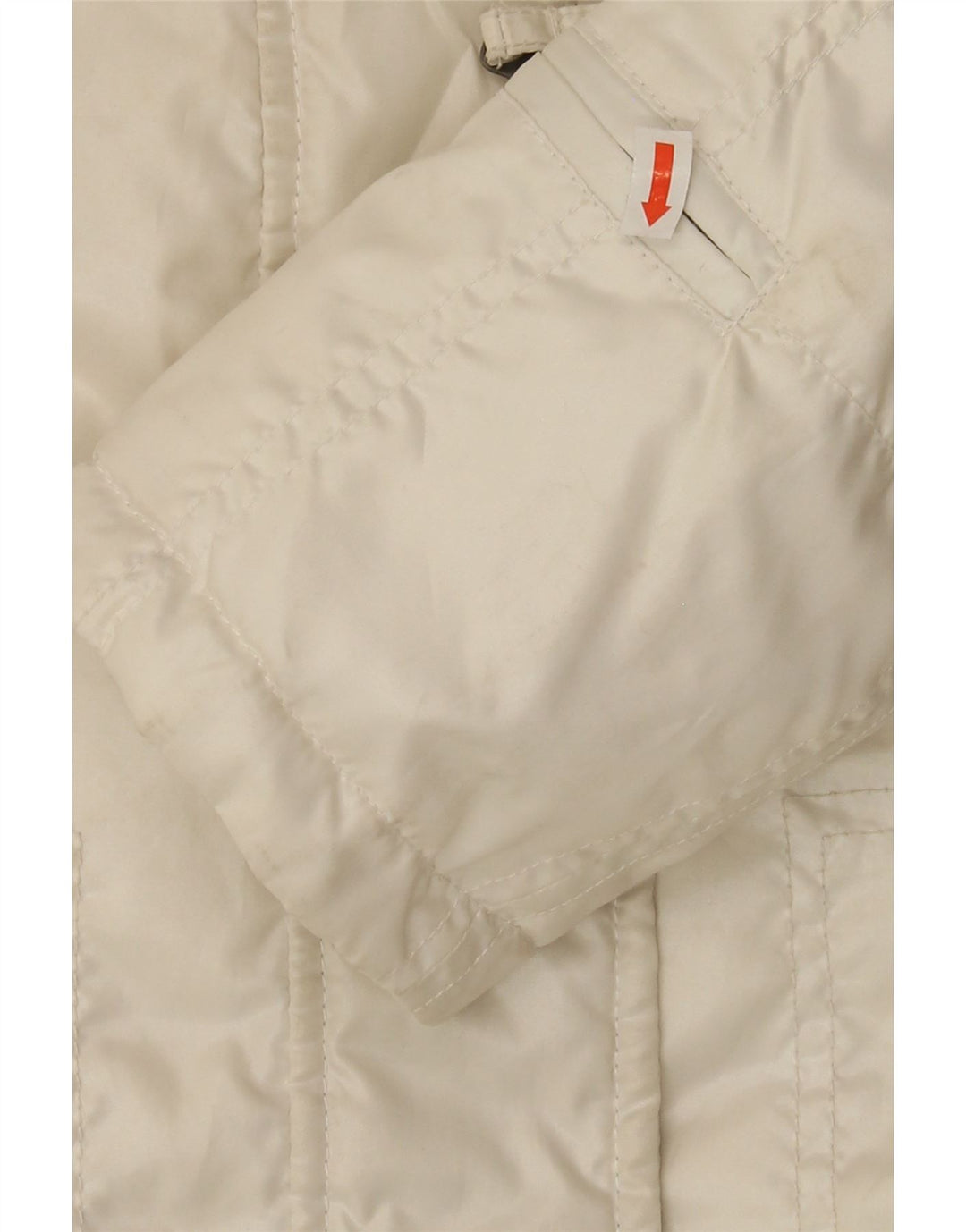 AUSTRALIAN L'ALPINA Womens Padded Jacket IT 44 Medium Off White Nylon Vintage AUSTRALIAN L'ALPINA and Second-Hand AUSTRALIAN L'ALPINA from Messina Hembry 