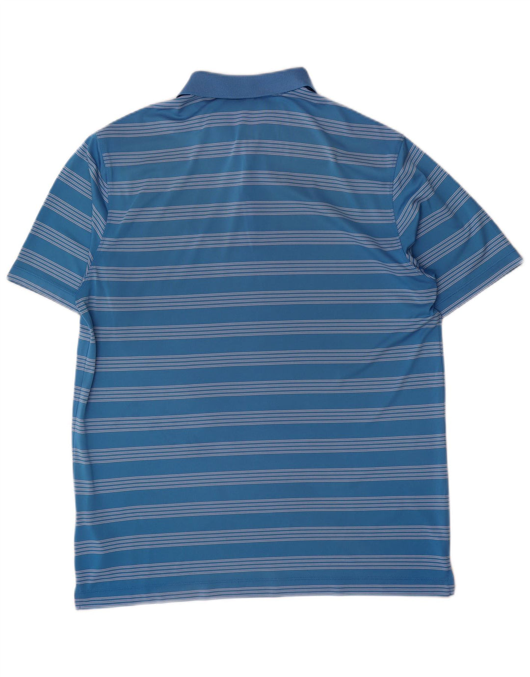 Nike herre poloshirt XL blå stribet polyester
