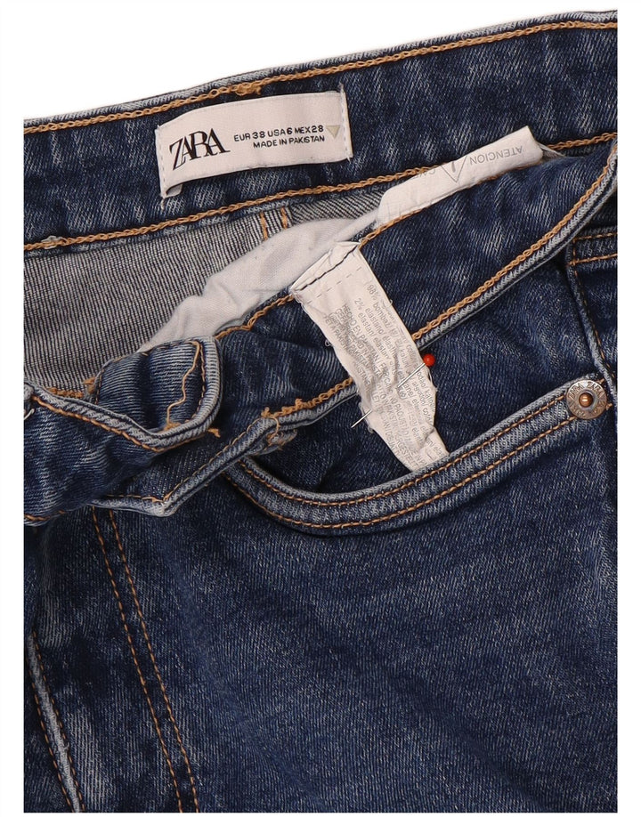 Zara Dame Bootcut Jeans EU 38 Small W28 L26 Blå