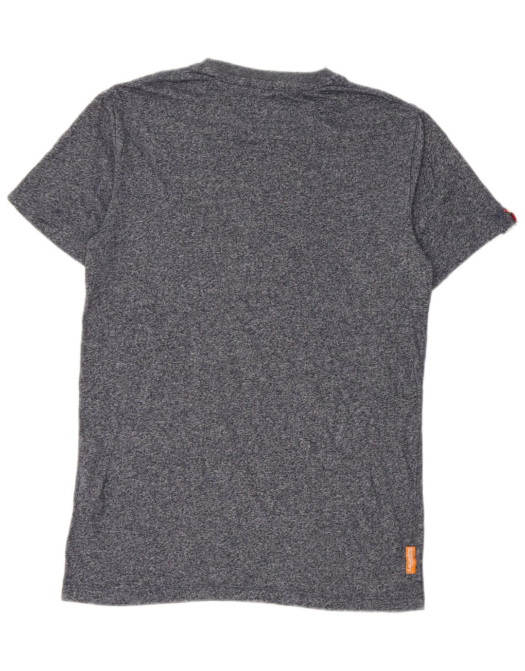 Superdry T-shirt top til mænd, lille marineblå flækket bomuld