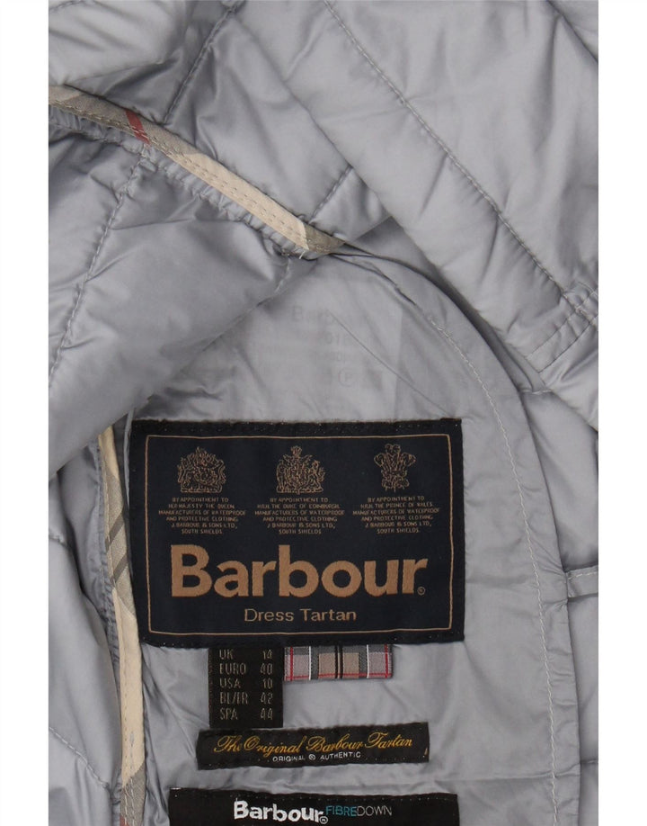 BARBOUR Womens Padded Gilet UK 14 Large Blue Vintage Barbour and Second-Hand Barbour from Messina Hembry 