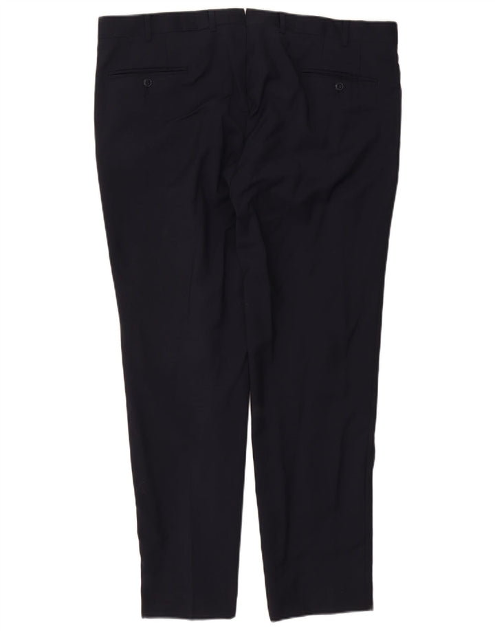Vintage Slim Suit Bukser til mænd W40 L30 Marineblå