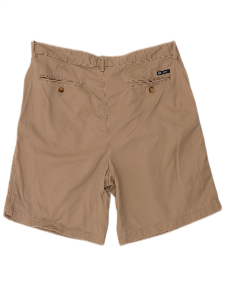 Chaps Herre Pegged Chino Shorts W34 Stor Beige Bomuld