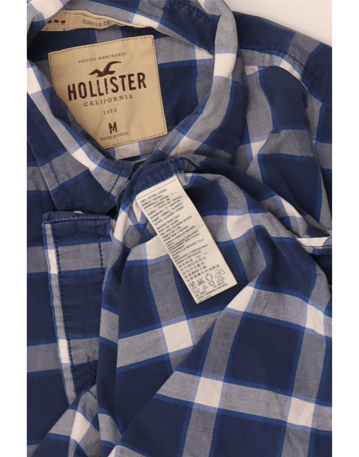 Hollister Herreskjorte Medium Blue Ternet Bomuld