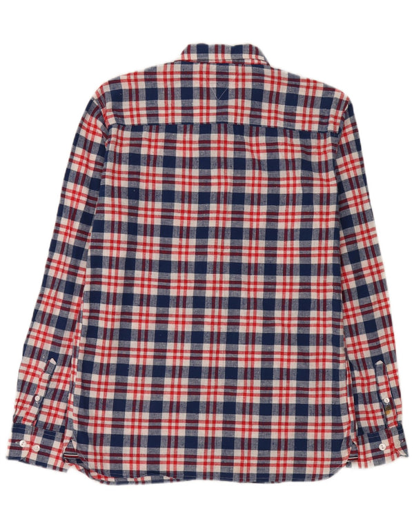 Tommy Hilfiger drengeskjorte 15-16 år blå ternet bomuld