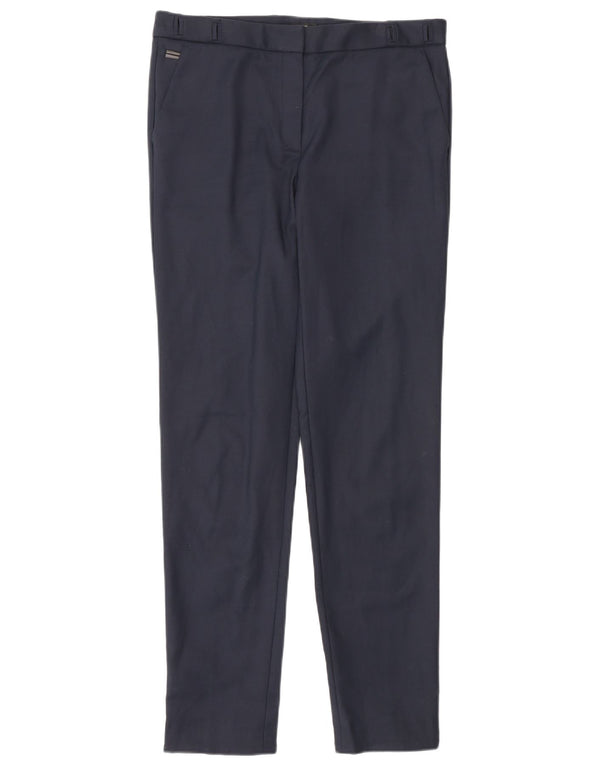 Massimo Dutti Dame Slim Chino Bukser EU 38 Small W28 L31 Navy Blue