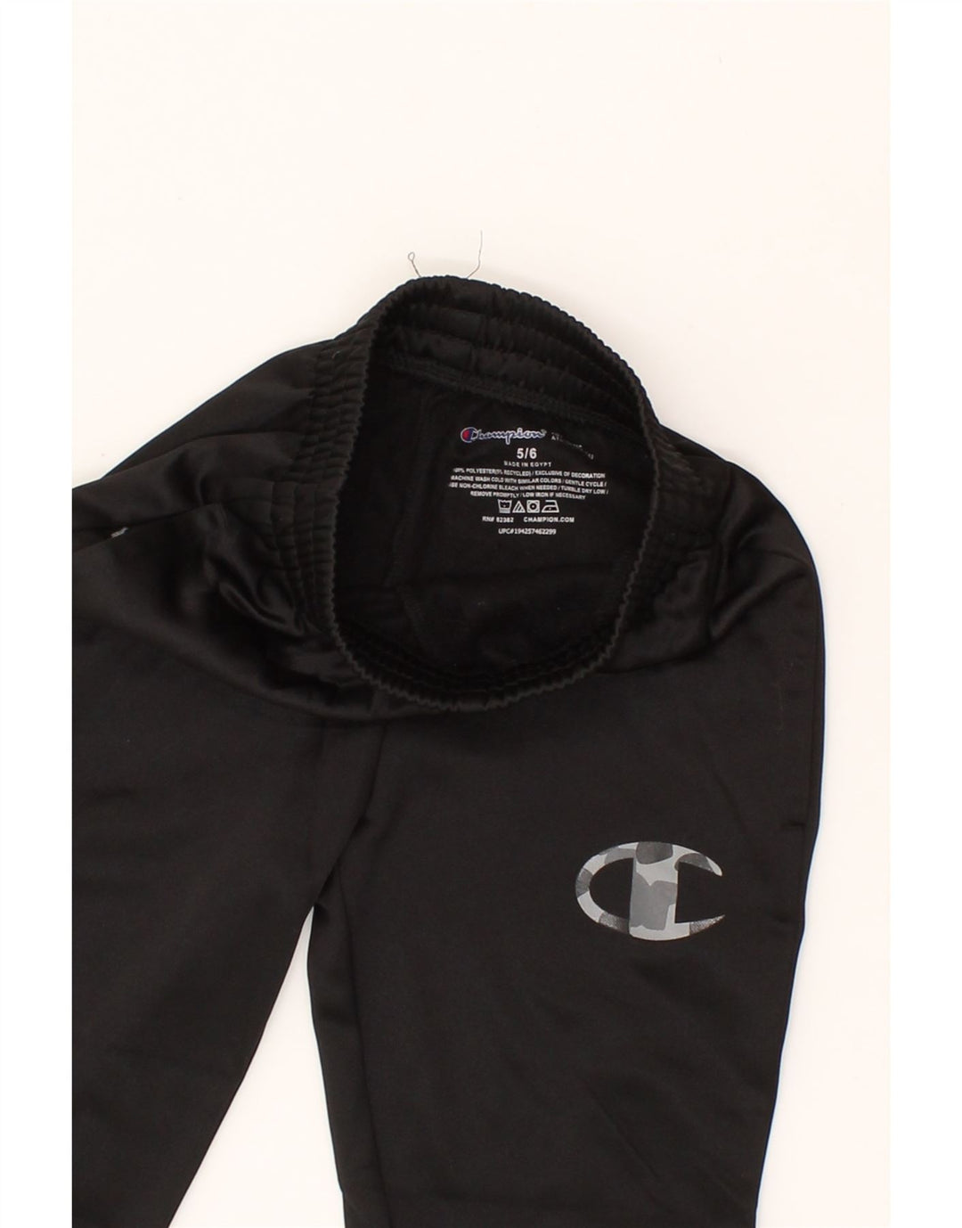 CHAMPION Boys Graphic Tracksuit Trousers Joggers 5-6 Years  Black Vintage Champion and Second-Hand Champion from Messina Hembry 