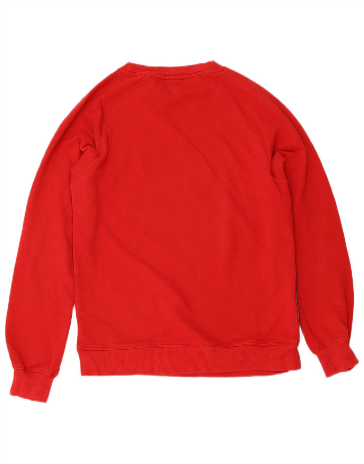 TOMMY HILFIGER Grafisk sweatshirt til mænd XS Rød Colourblock Bomuld