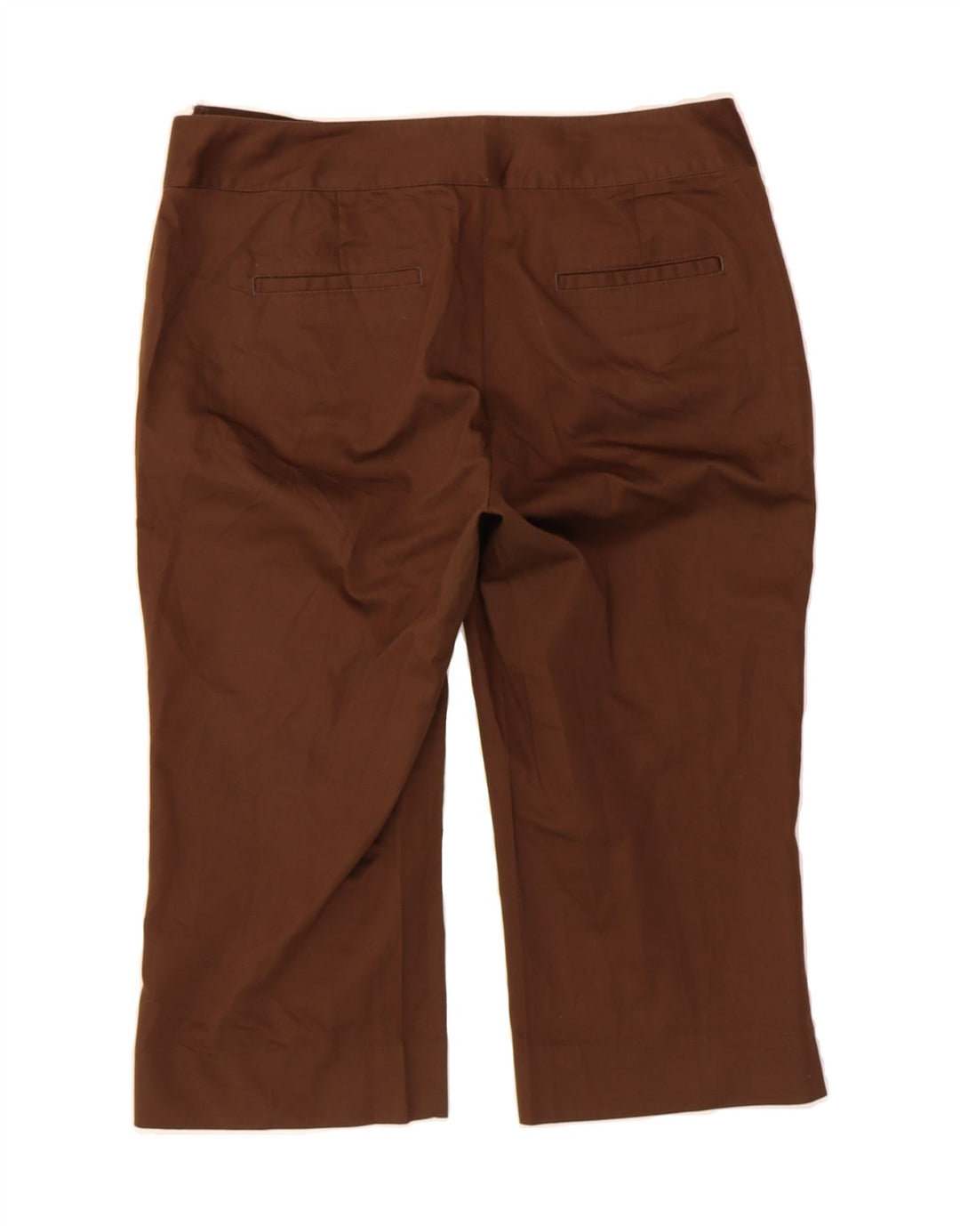 DOCKERS Womens Petite Mid Rise Capri Trousers US 8 Medium W32 L18 Brown Vintage Dockers and Second-Hand Dockers from Messina Hembry 