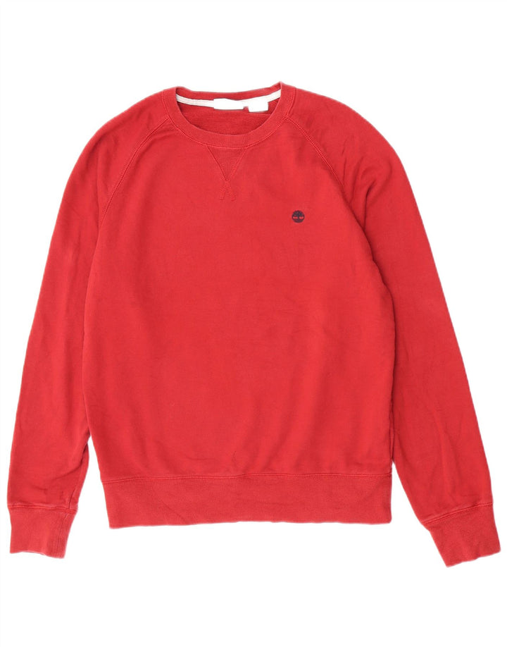 Timberland Herre Sweatshirt Jumper Medium Rød Bomuld