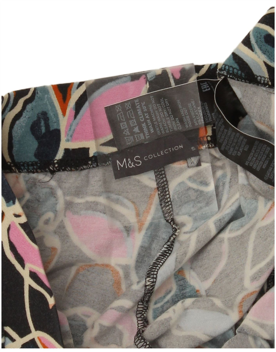 MARKS & SPENCER Dame Leggings UK 14 Large W32 L27 Multicolored Floral