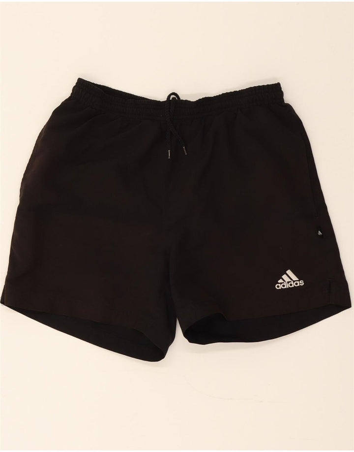 ADIDAS Boys Sport Shorts 15-16 Years  Black Polyester Vintage Adidas and Second-Hand Adidas from Messina Hembry 