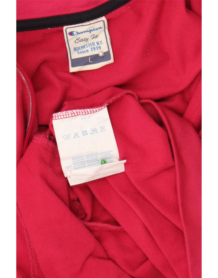 Champion Womens Easy Fit træningsdragt Topjakke UK 14 Large Pink Polyester