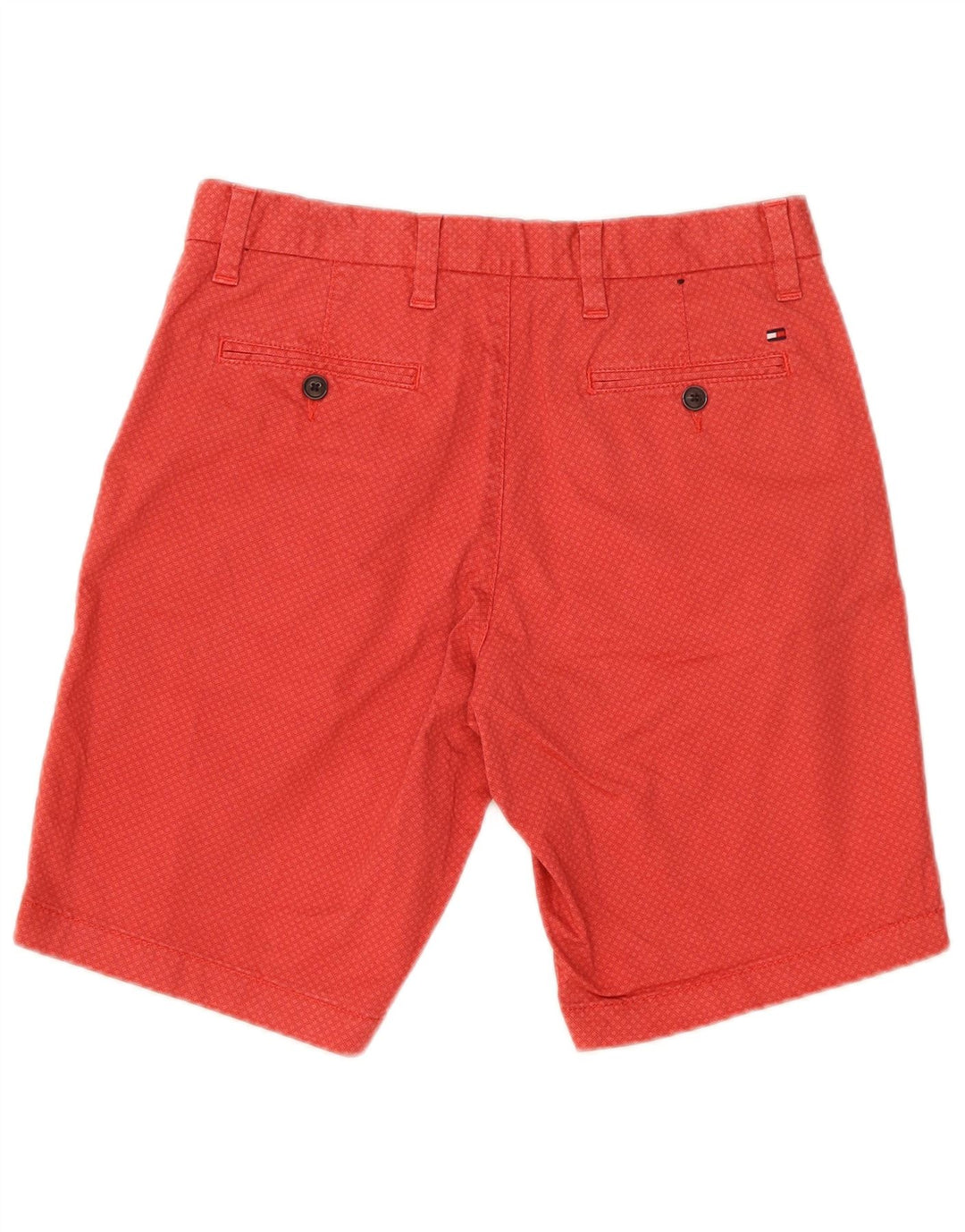 Tommy Hilfiger Herre Brooklyn Chino Shorts W30 Medium Rød Geometrisk