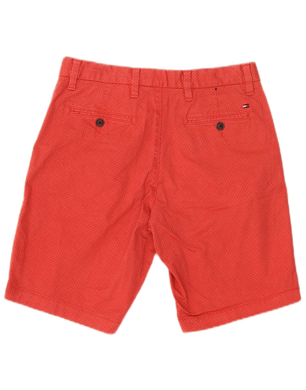 Tommy Hilfiger Herre Brooklyn Chino Shorts W30 Medium Rød Geometrisk