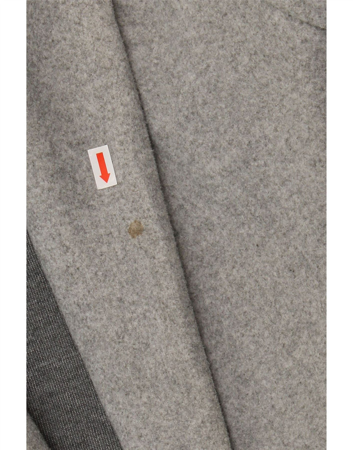 Zara Womens Open Overcoat UK 16 Large Grå Polyester