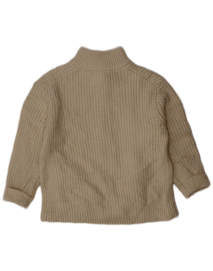 ZARA Baby Boys Cardigan Sweater 18-24 Måneder Beige Akryl