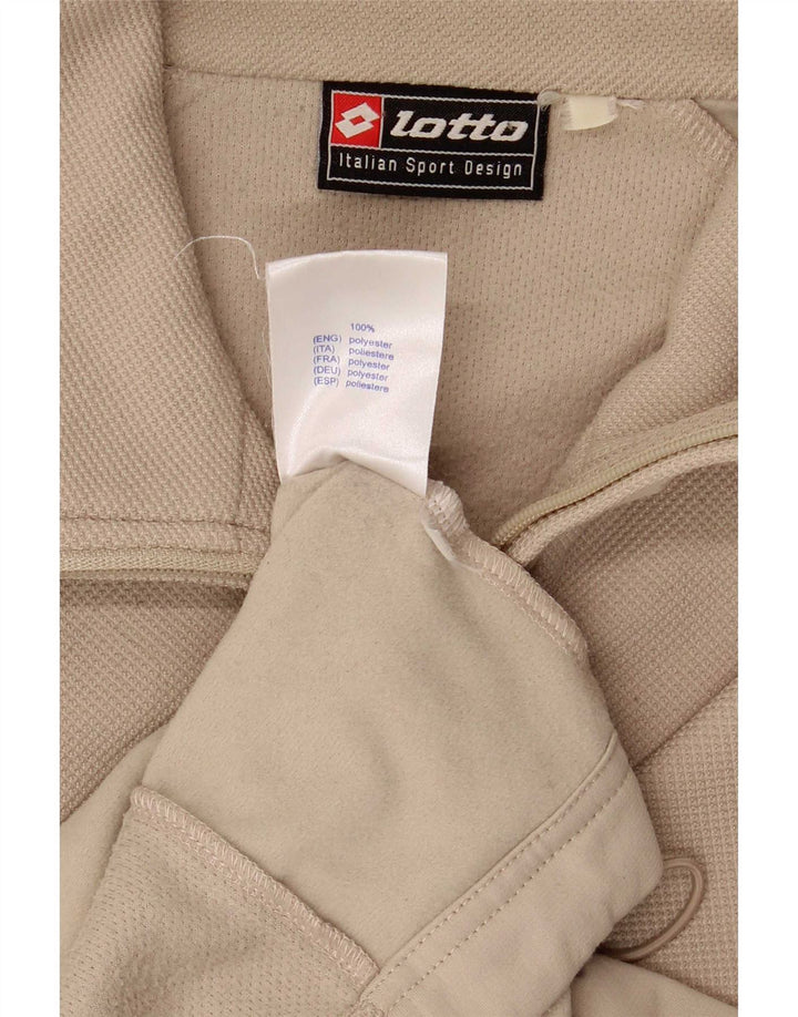 Lotto Herre træningsdragt Topjakke UK 42/44 XL Beige Polyester