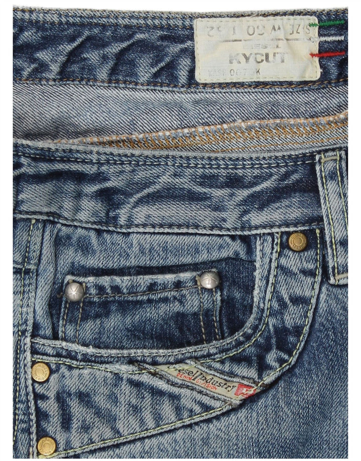 Diesel Dame Kycut Straight Jeans W30 L32 Blå Bomuld