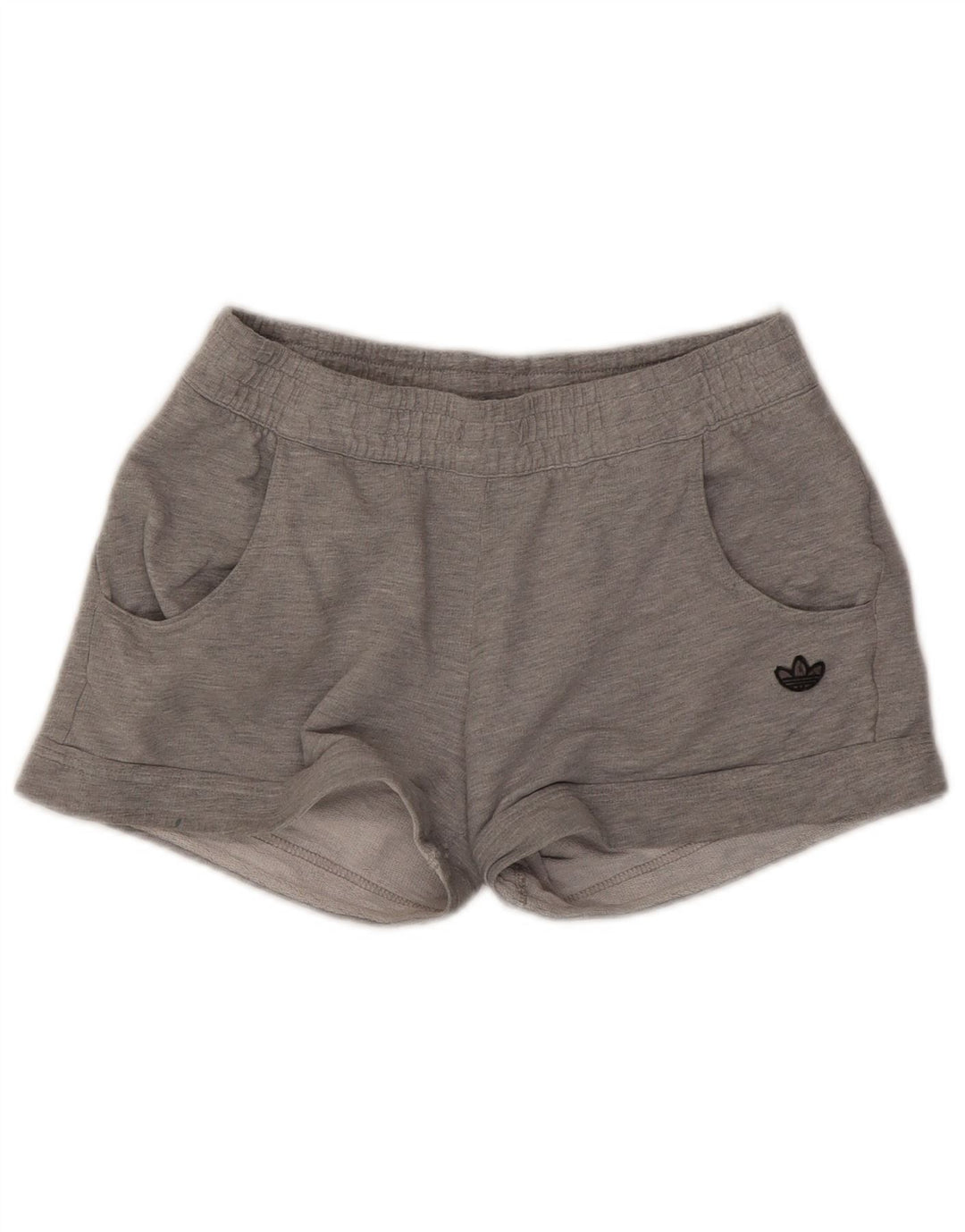 Adidas sportsshorts til kvinder UK 12 mellemgrå bomuld