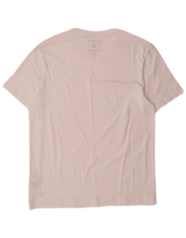 Adidas Herre T-Shirt Top XL Hvid Bomuld