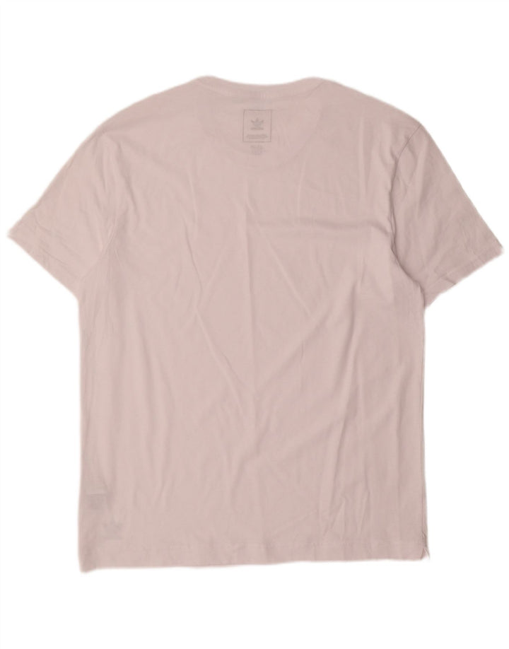 Adidas Herre T-Shirt Top XL Hvid Bomuld